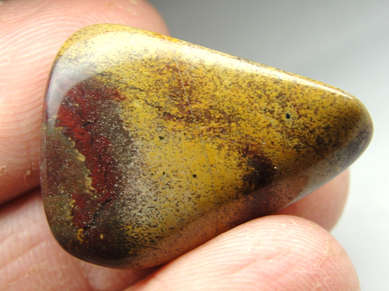 RAINBOW JASPER – SOUTH AFRICA – HIGH POLISH – M-4477 – 6.25g EXCELLENT DETAILS
