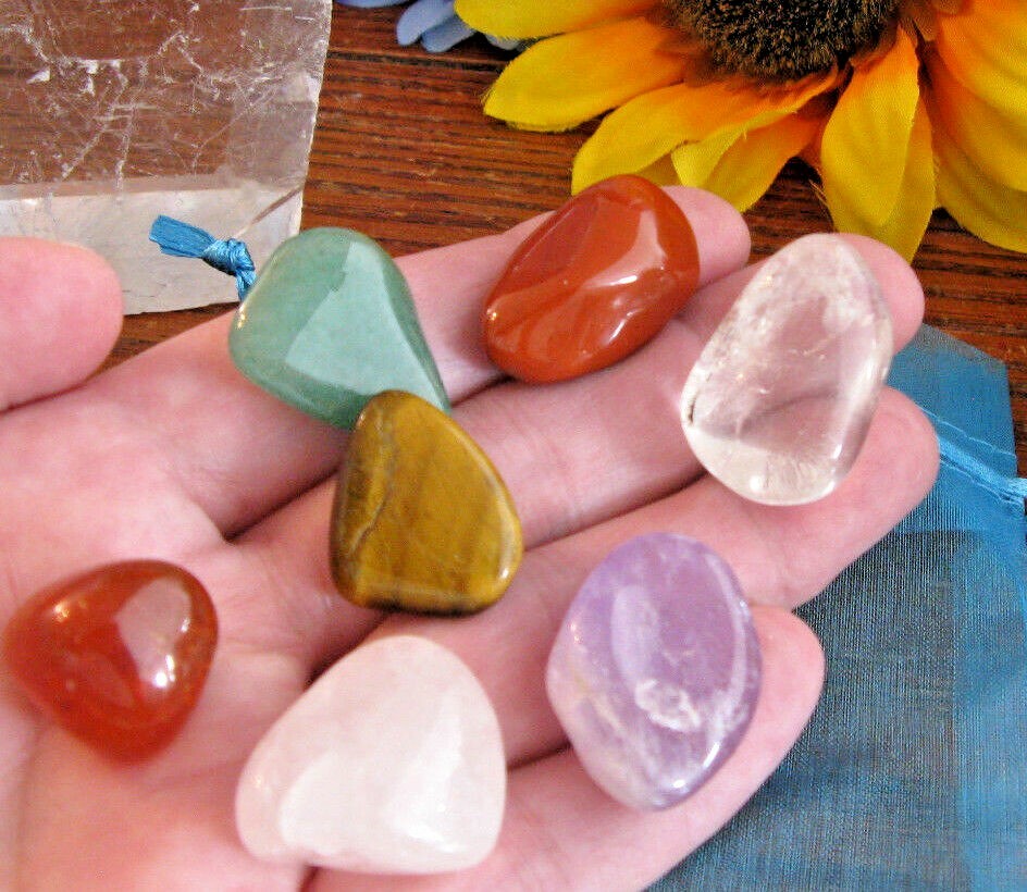New Chakra Tranquility Crystal Healing Stones Natural Gemstone Set of 7