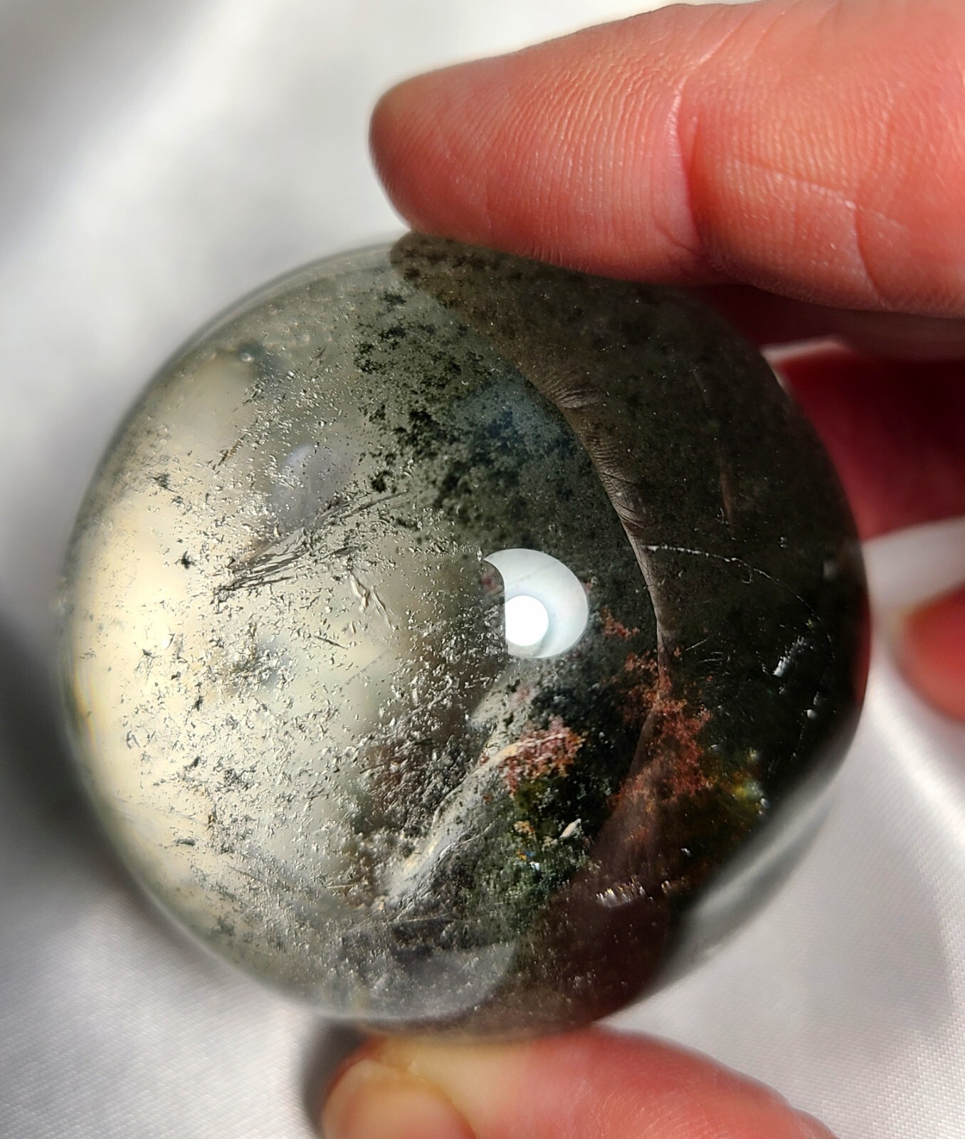 2″ 51mm 179g AA++ Stunning Garden Quartz Massive Rainbows Sphere Crystal Ball
