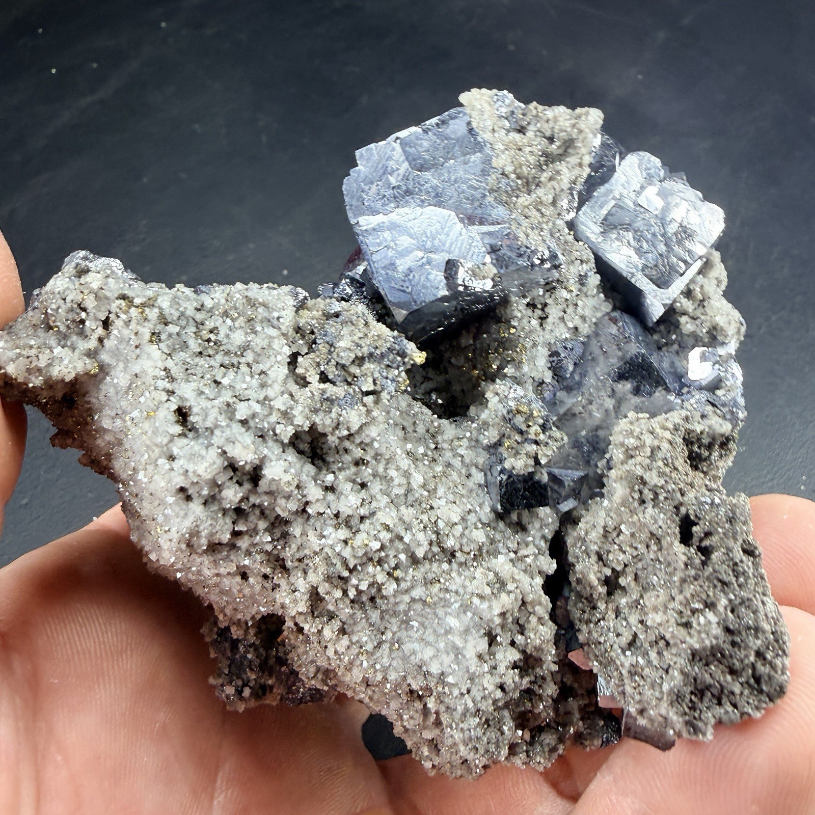 Galena Chalcopyrite Dolomite Crystal Combo / Missouri *Video*