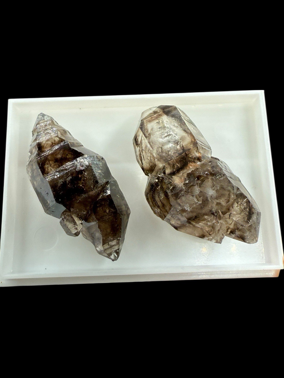 Smoky Quartz Crystals (2): Mooralla . Victoria , Australia 🇦🇺