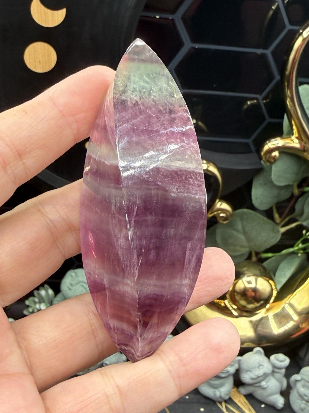 Natural Candy Fluorite Twists Freeform Beautiful Colors Free shipping
