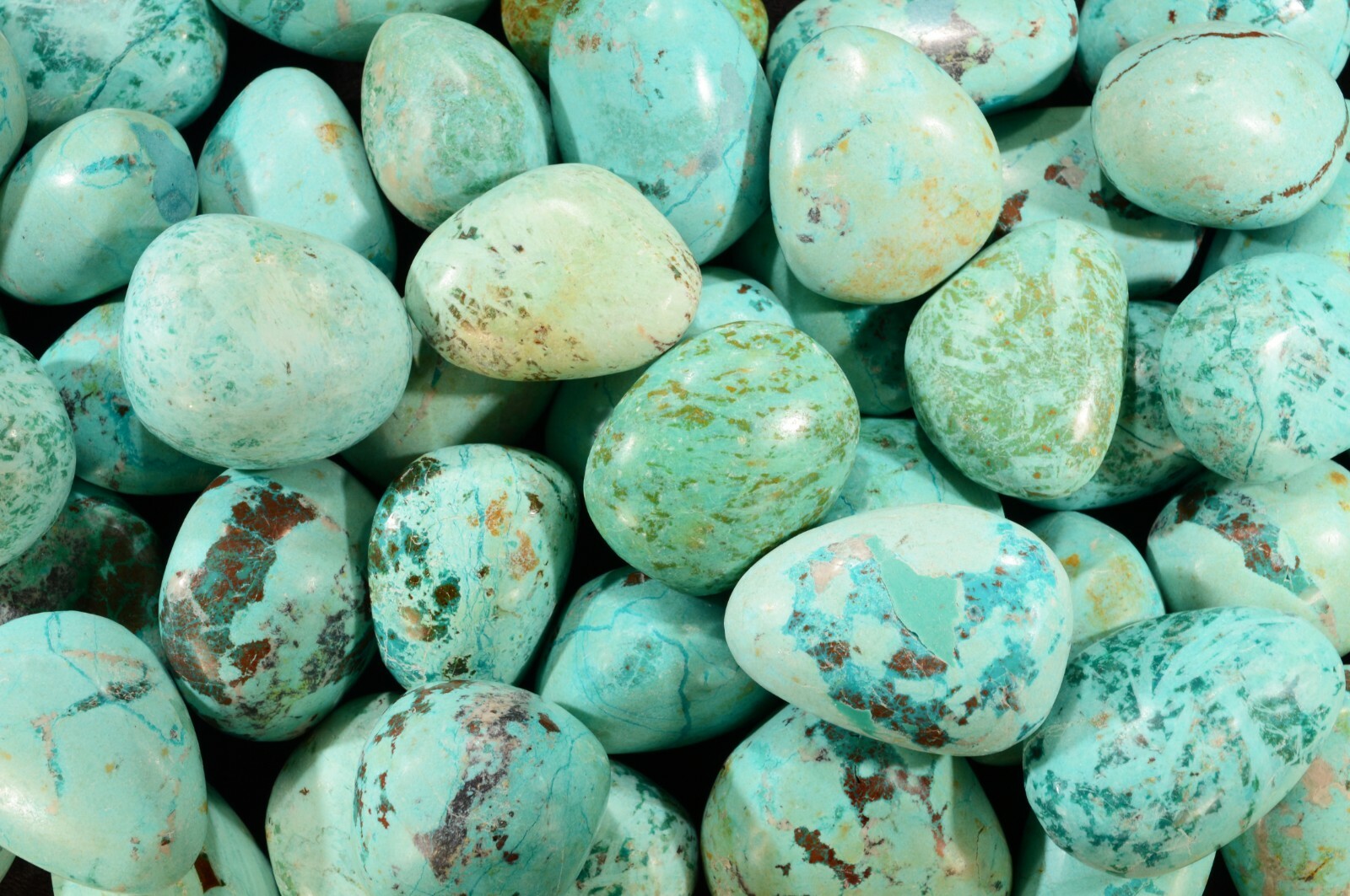 Chrysocolla 1 1/4″ Tumbled Natural Metaphysical Throat Chakra Crystal Healing