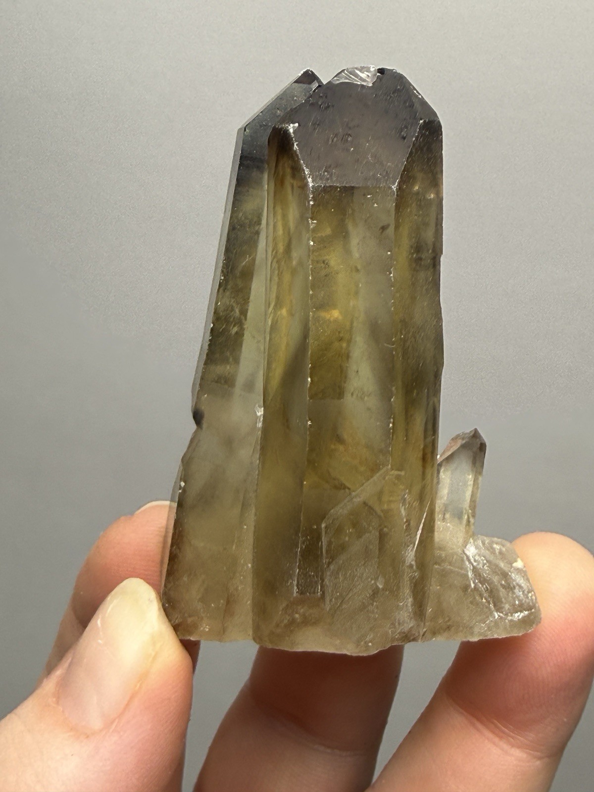 Natural Smokey Citrine Cluster | Collector Mineral Specimen | Madagascar