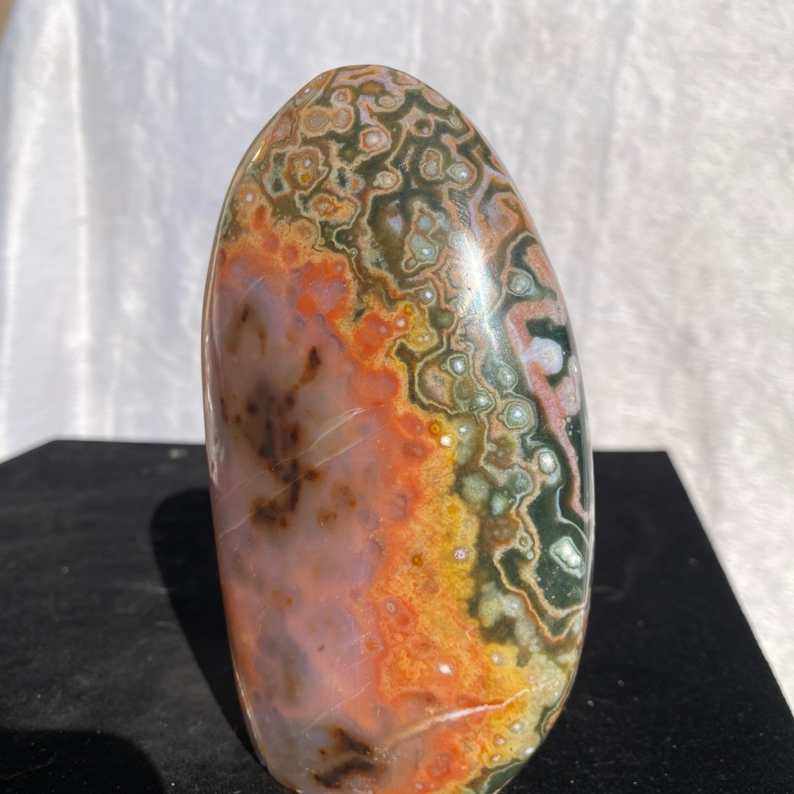540g Natural polychrome Ocean Jasper Specimen Quartz Crystal Reiki Healing