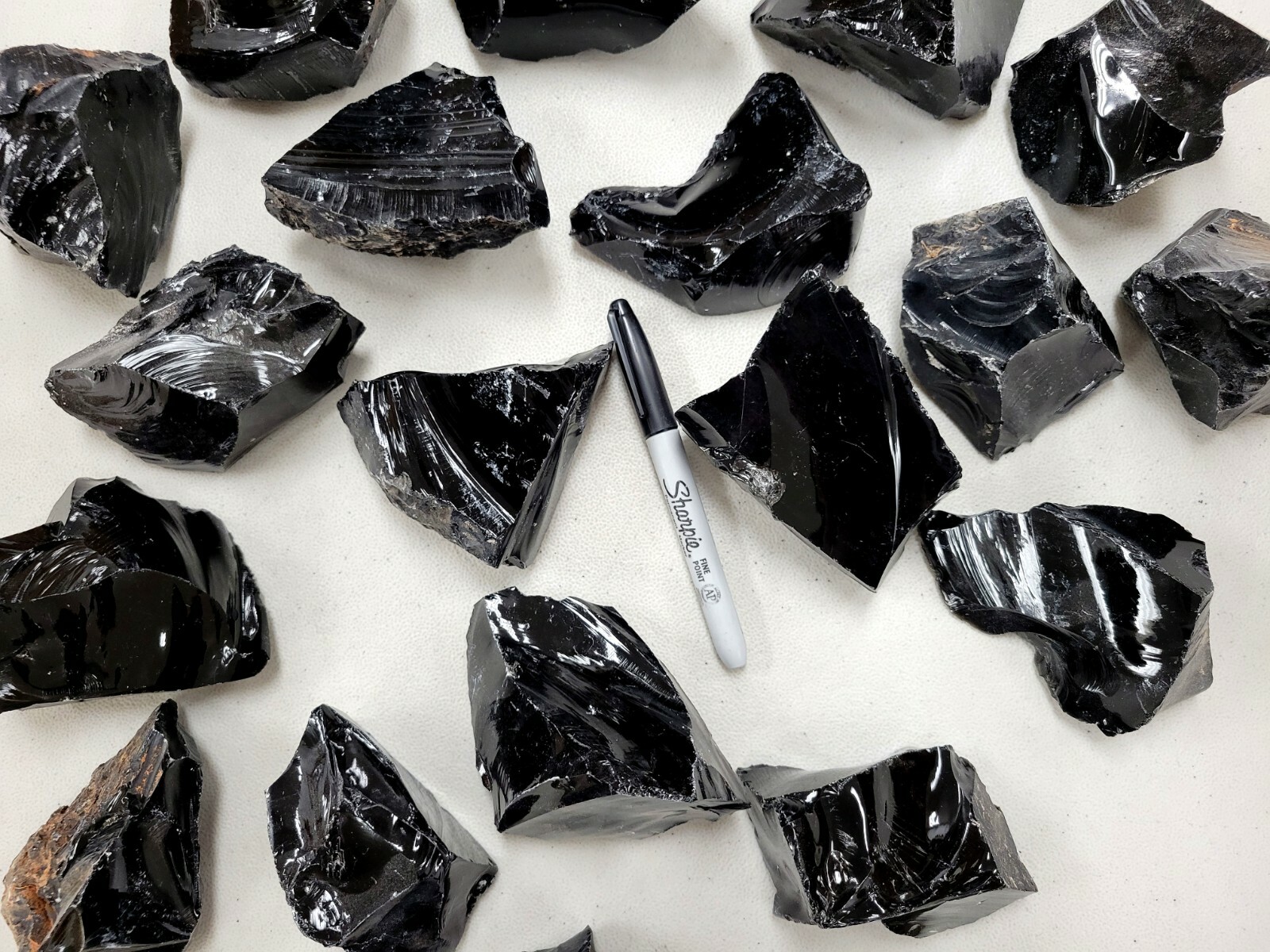 Large Raw Black Obsidian Stones Rough Natural Crystals for Lapidary & Healing