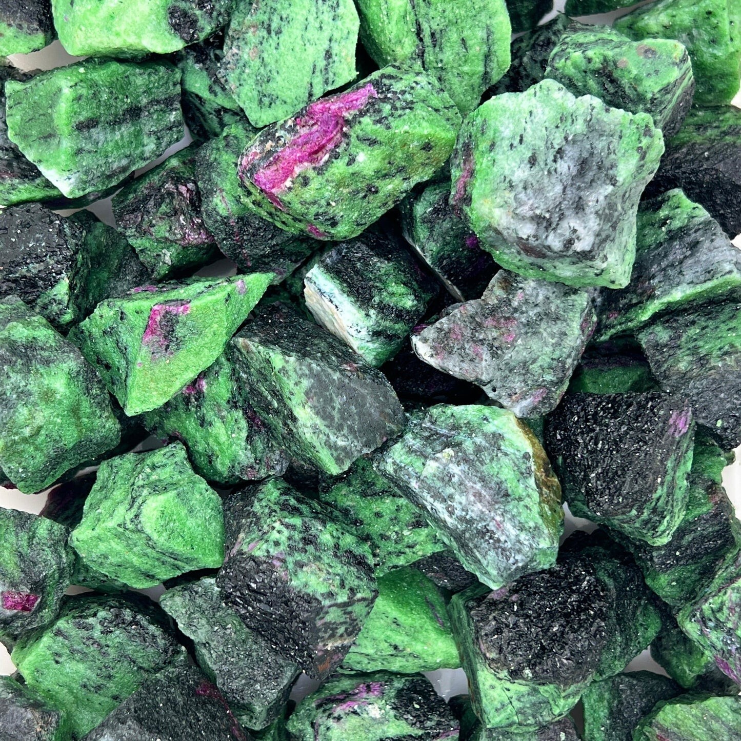 Natural Ruby Zoisite Raw Stone Crystal Mineral Specimen Healing Energy Gifts