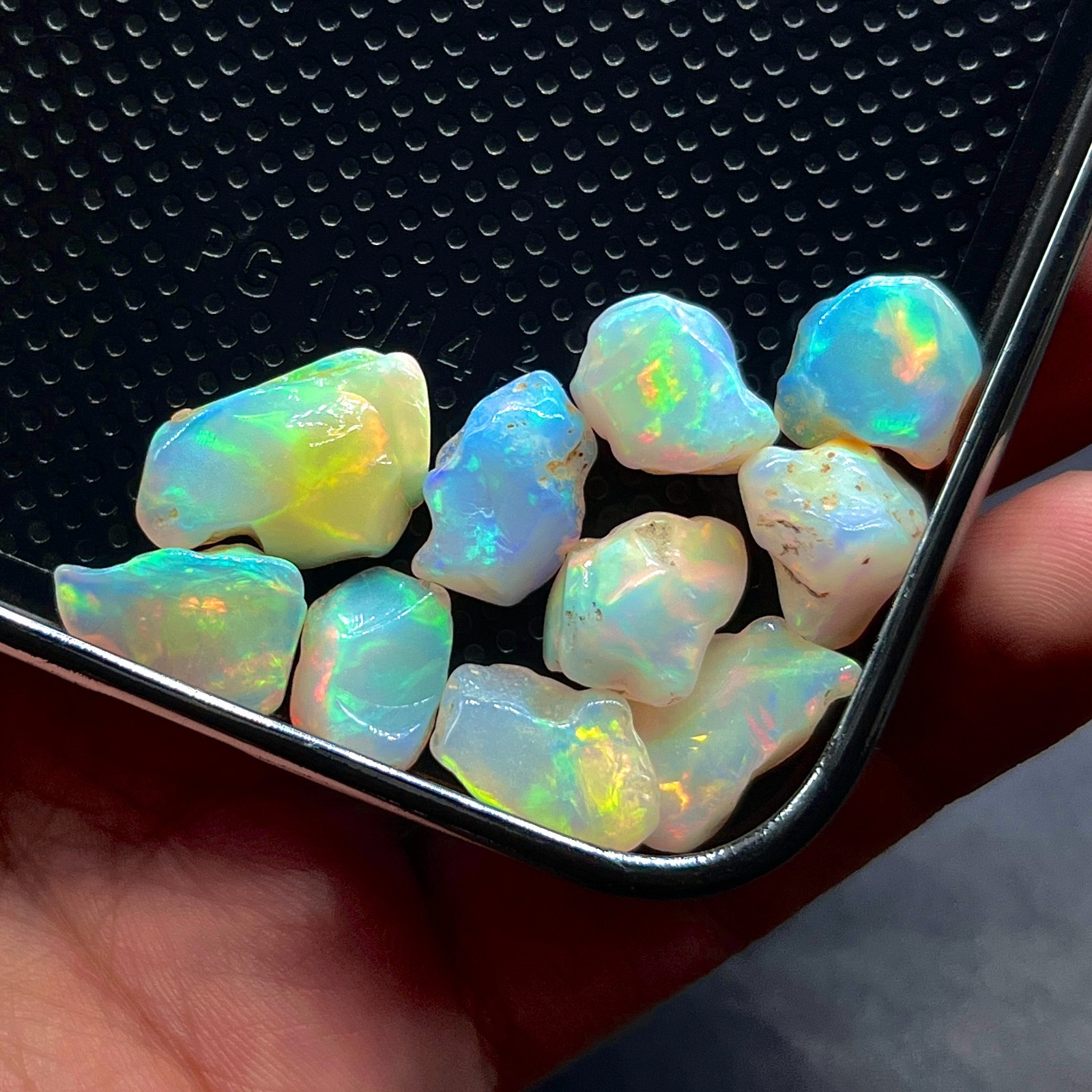 37 Ct Natural Ethiopian Opal Polished Rough Lot | 10 Pieces Welo Fire Opals