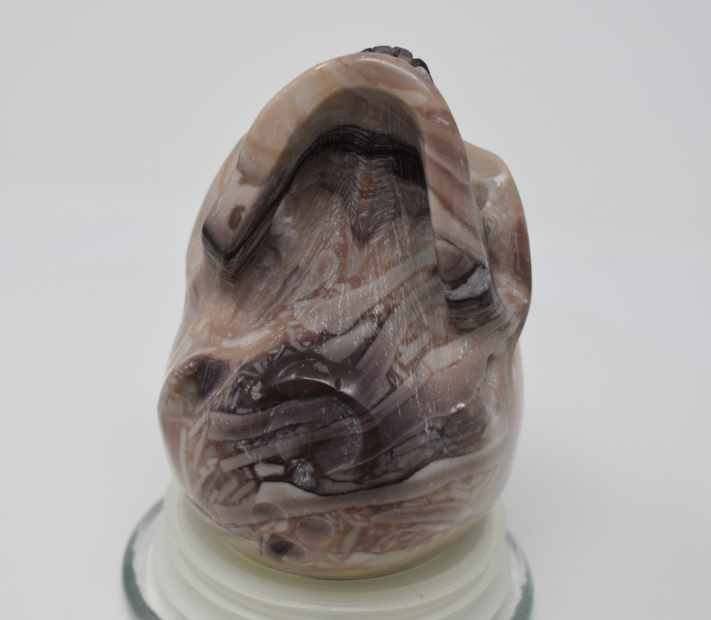 Jasper Hand Craved Skull 966 grams (2 lb 2.0 oz)