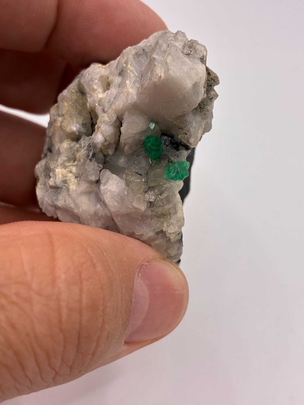 Rough Crystal Colombian Emerald Raw Matrix Collector Piece, Natural Not treament