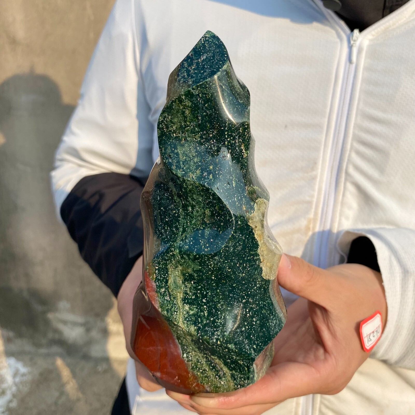 1160g Natural Colourful Ocean Jasper Crystal Polished Display Specimen Healing