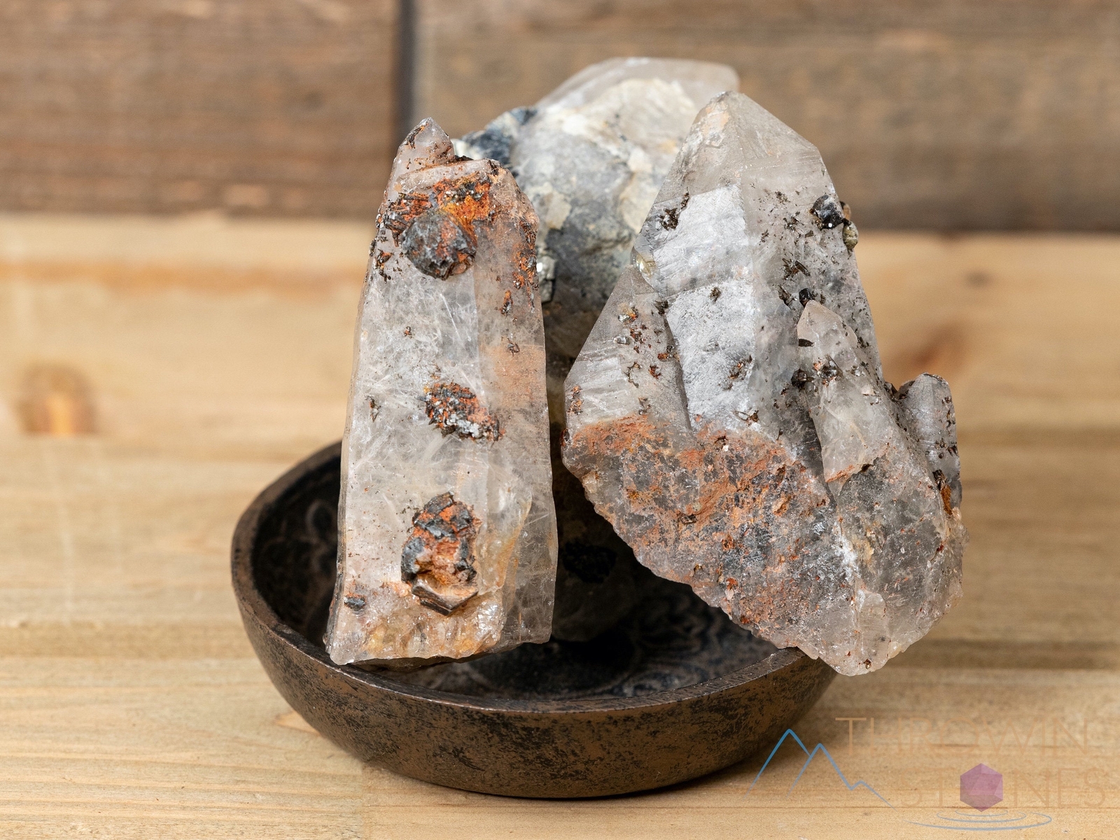 WITCHES FINGER, Clear QUARTZ, Raw Crystal Point, Thick, Gothic Home Decor, E0481