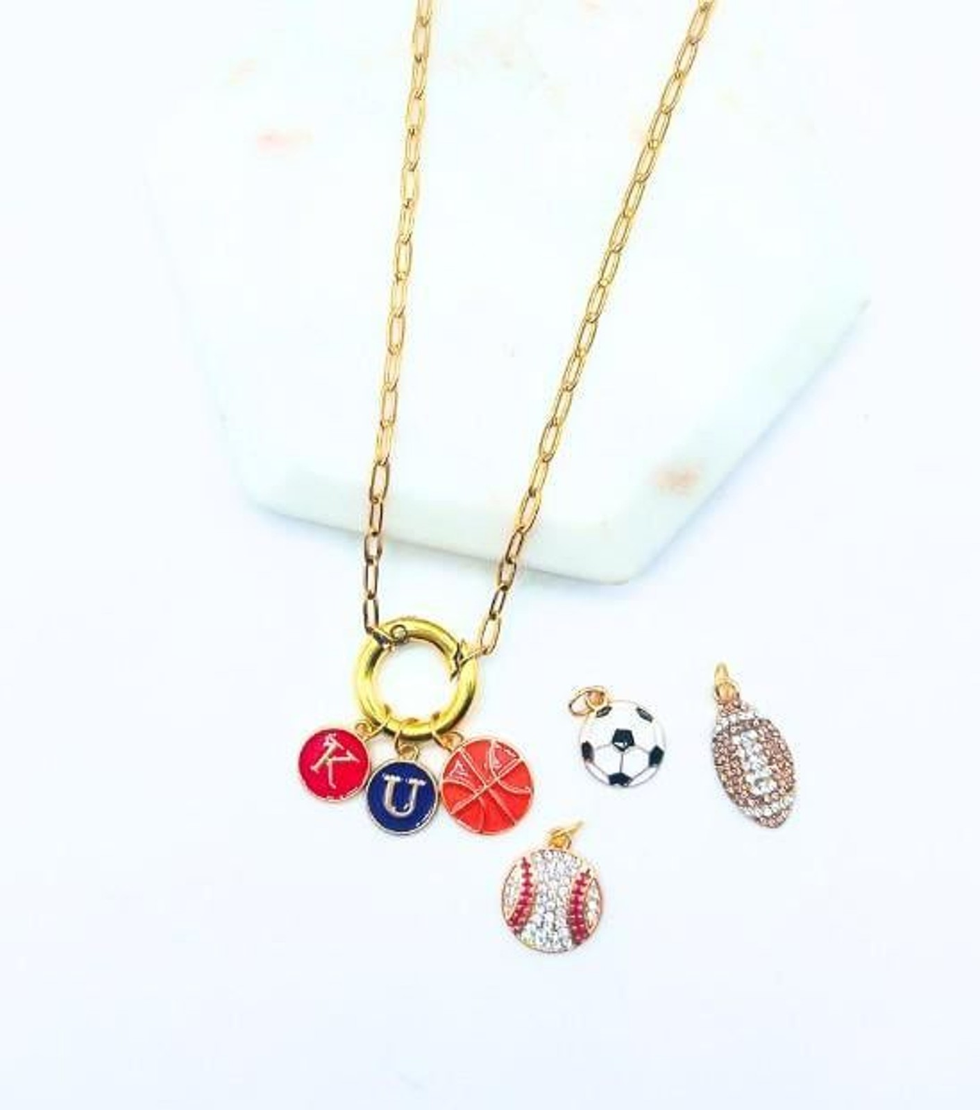 KU Kansas University Basketball Baseball Football Soccer Stainless Steel Enamel