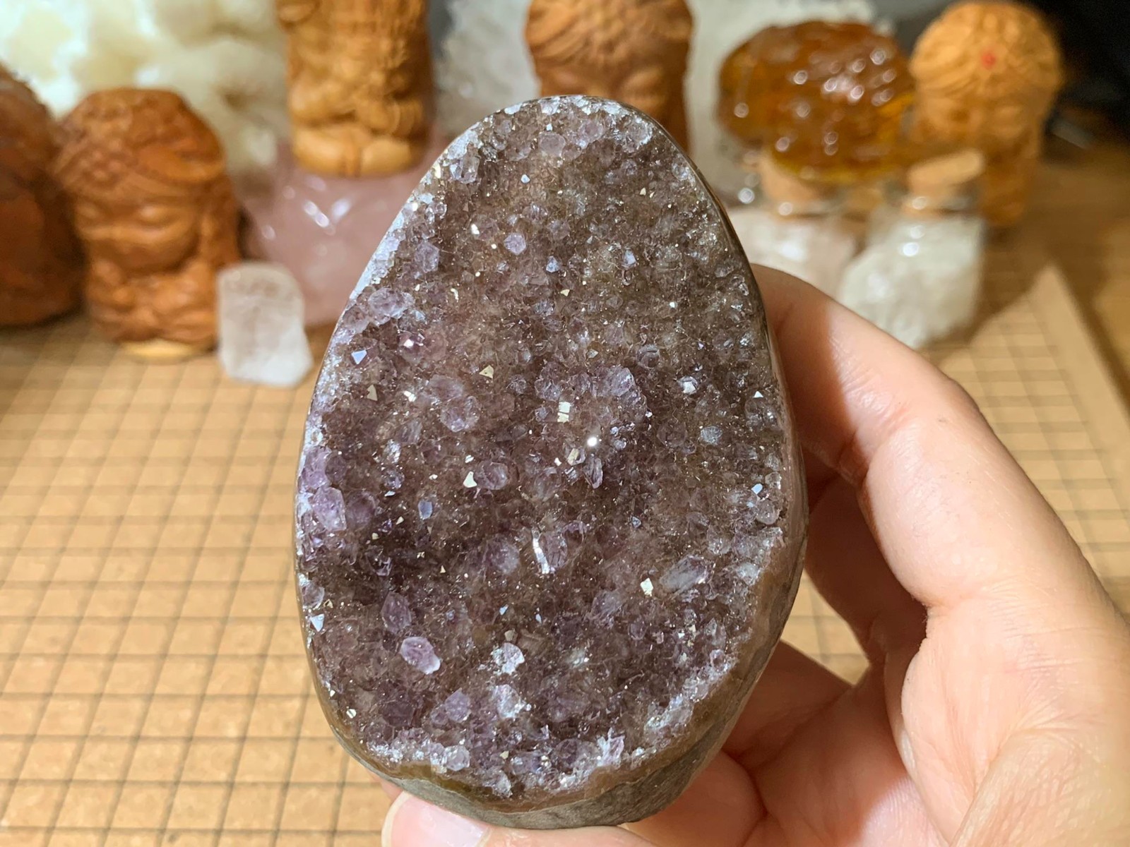 Small Natural Amethyst Geode Quartz Crystal Cluster – 220 Grams (#108)