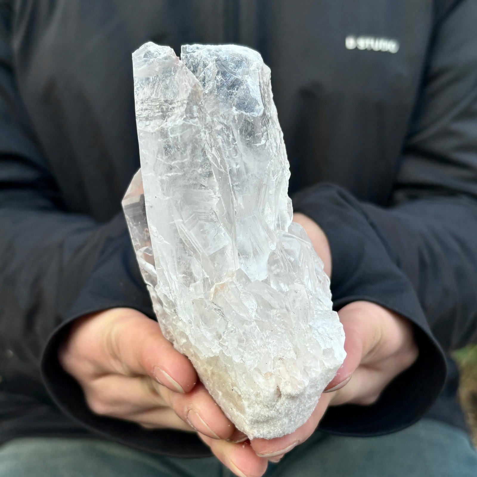 290G Natural white Crystal Himalayan quartz chunk mineralsls Specimen