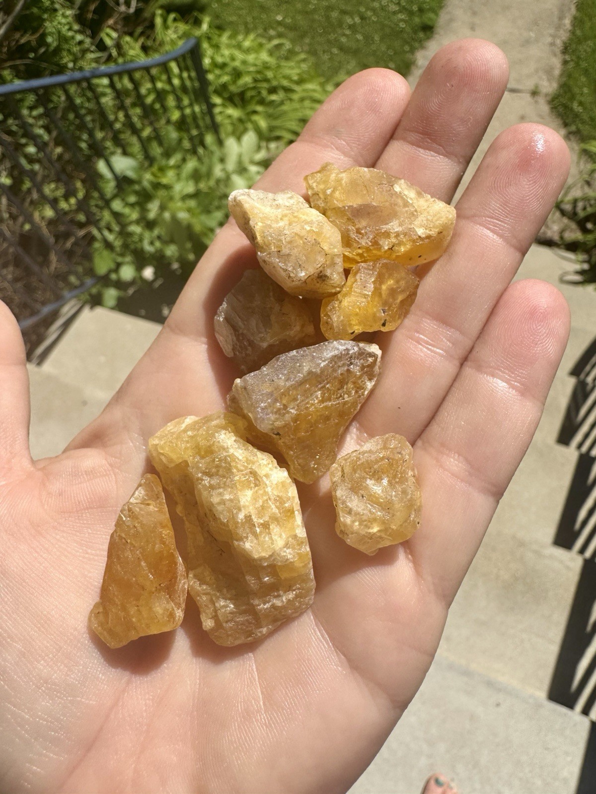 92 Grams Of Raw Natural Yellow Fluorite From France.