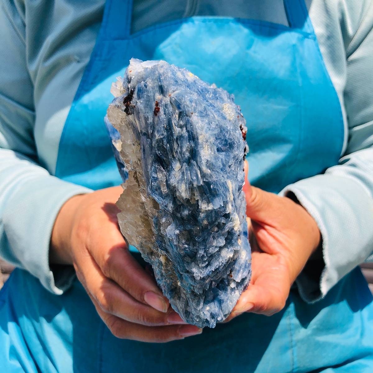 1830G Natural Blue Crystal Kyanite Rough Gem mineral Specimen Healing