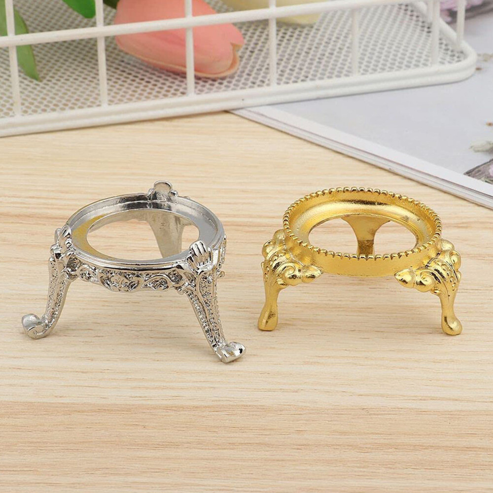 Alloy Crystal Ball Base Pedestals Ball Display Base Sphere Holder Decoration