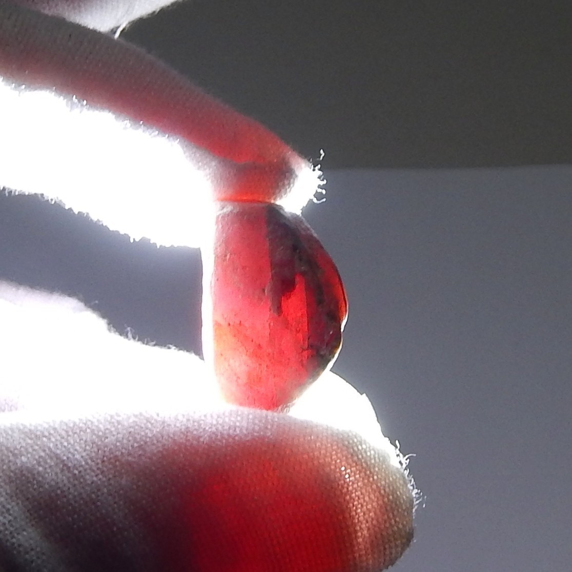 51.2ct Natural Mined Red Ruby Fluorescent Unheated Rough Spar Collector Grade