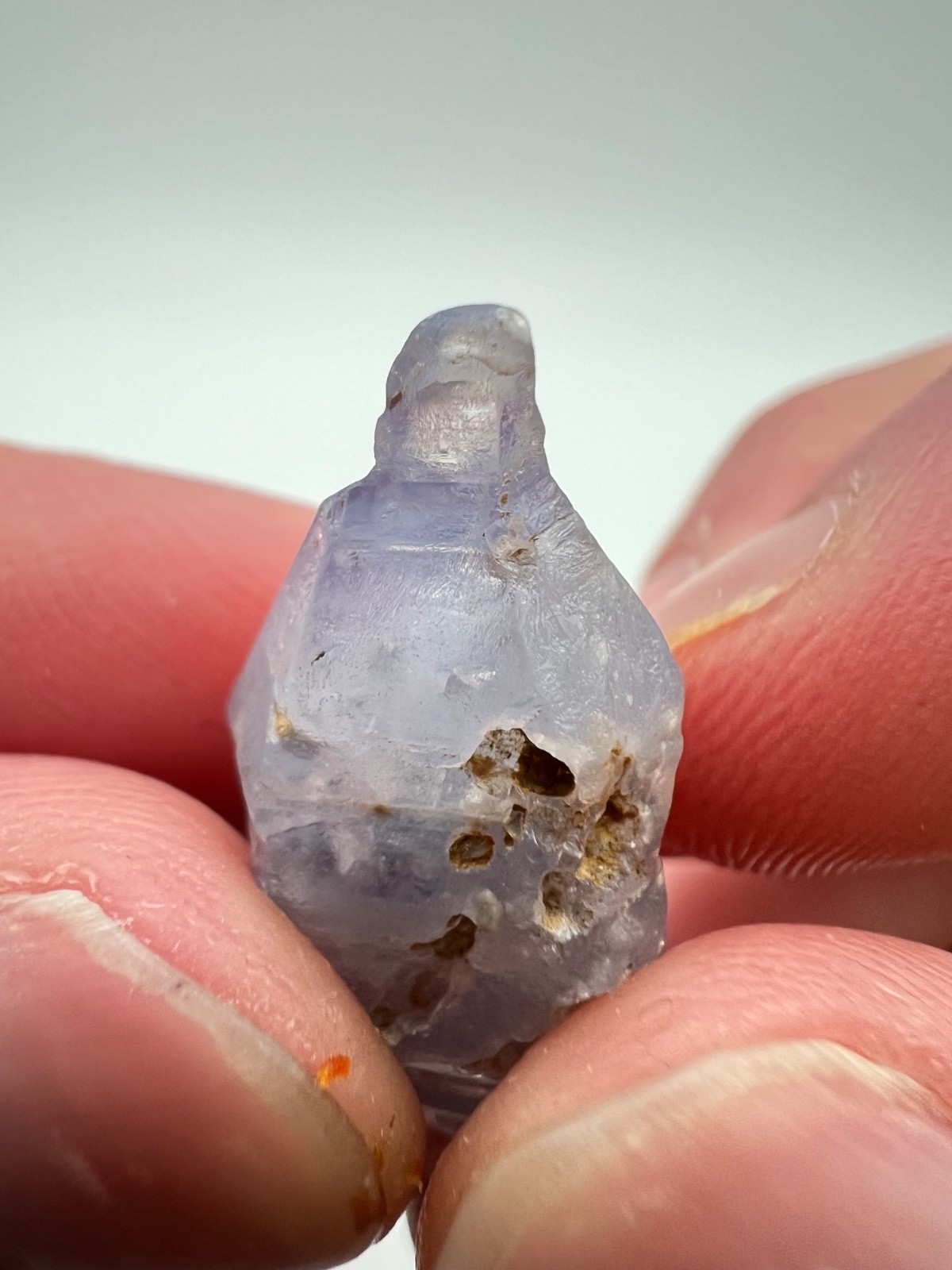 Gem Blue Double Terminated Sapphire Crystal, Mineral Specimen from Sri Lanka