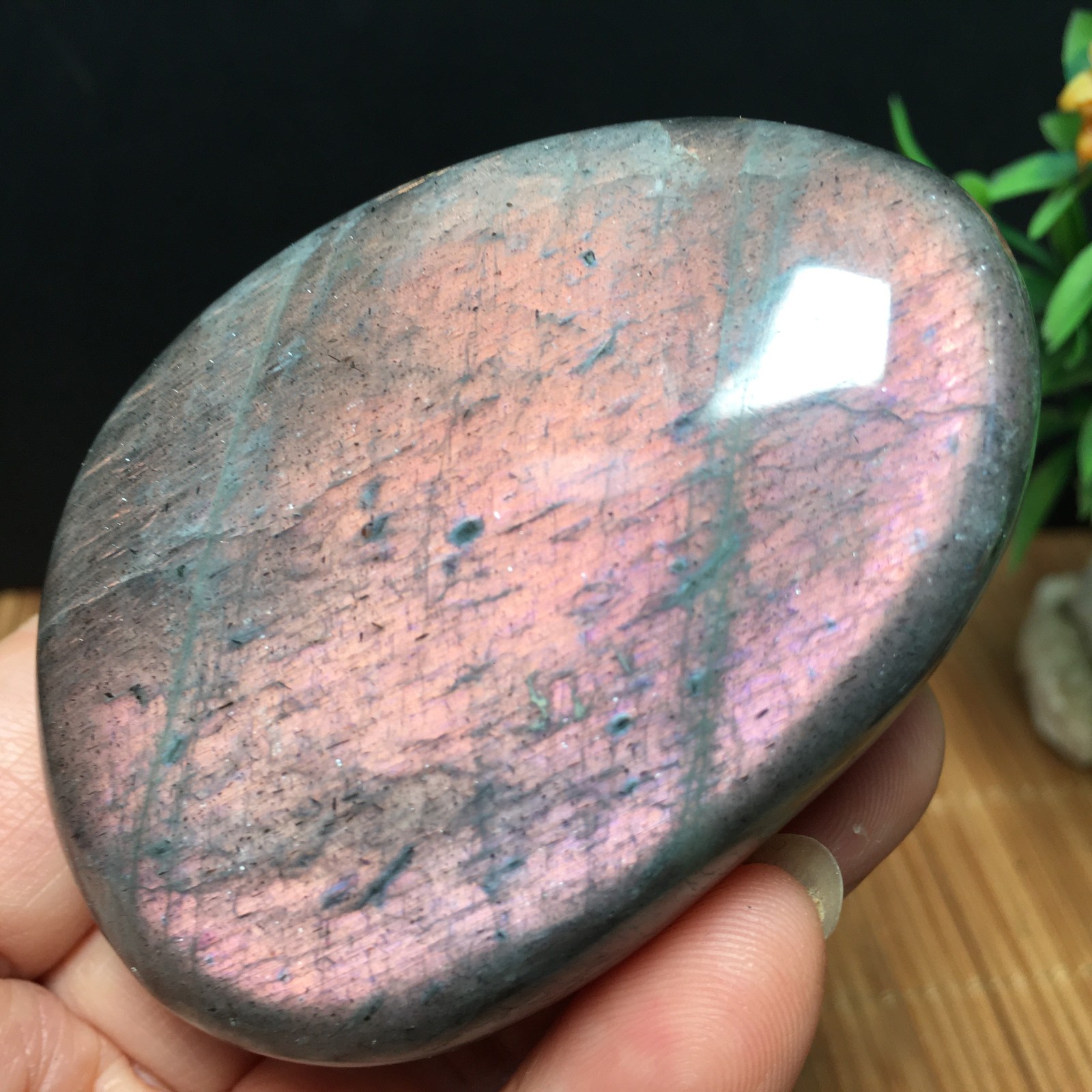 146g Natural Polished Labradorite plamstone Crystal Specimen fb1767