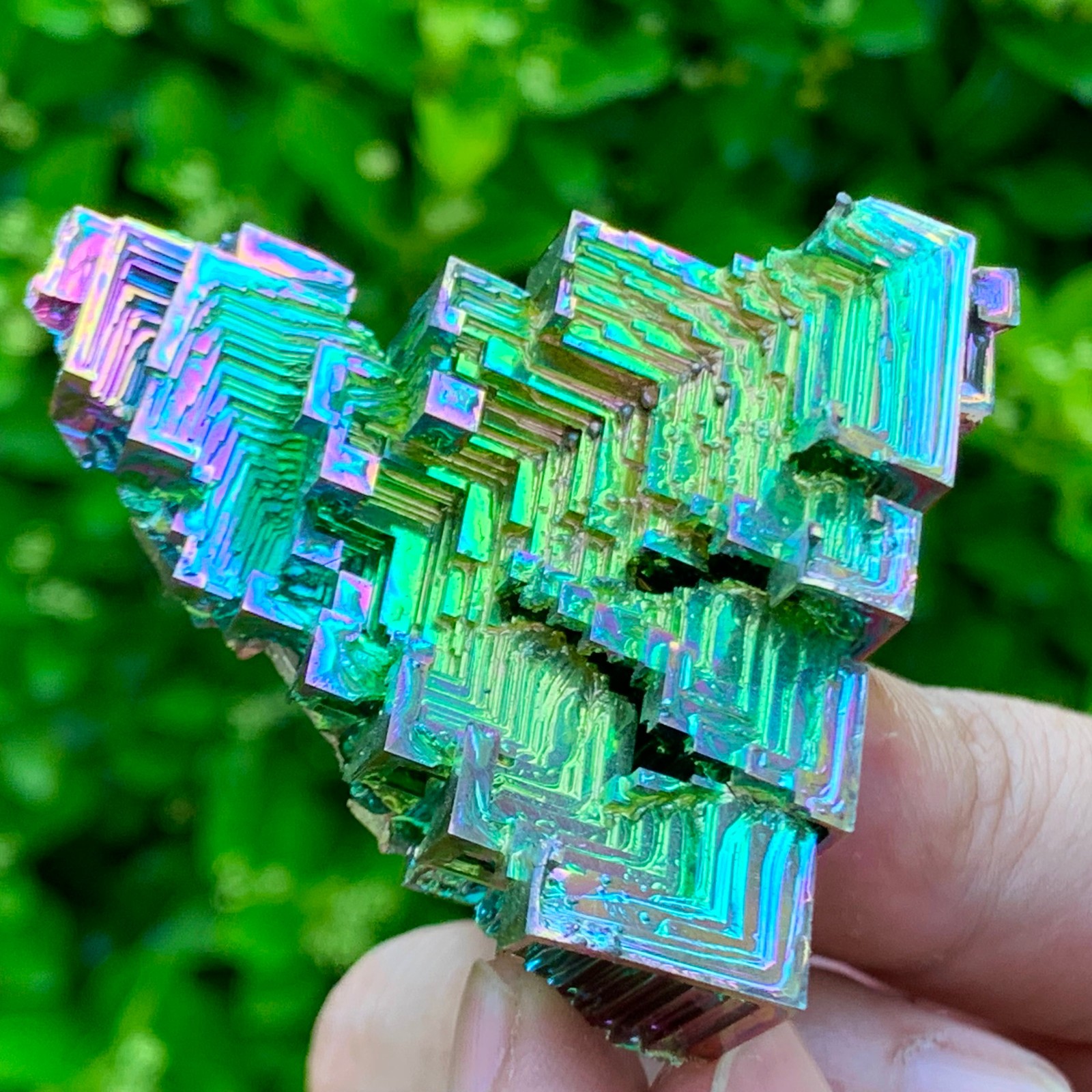 82G ram Bismuth rainbow crystal elementBi gemstone Mineral specimen healing