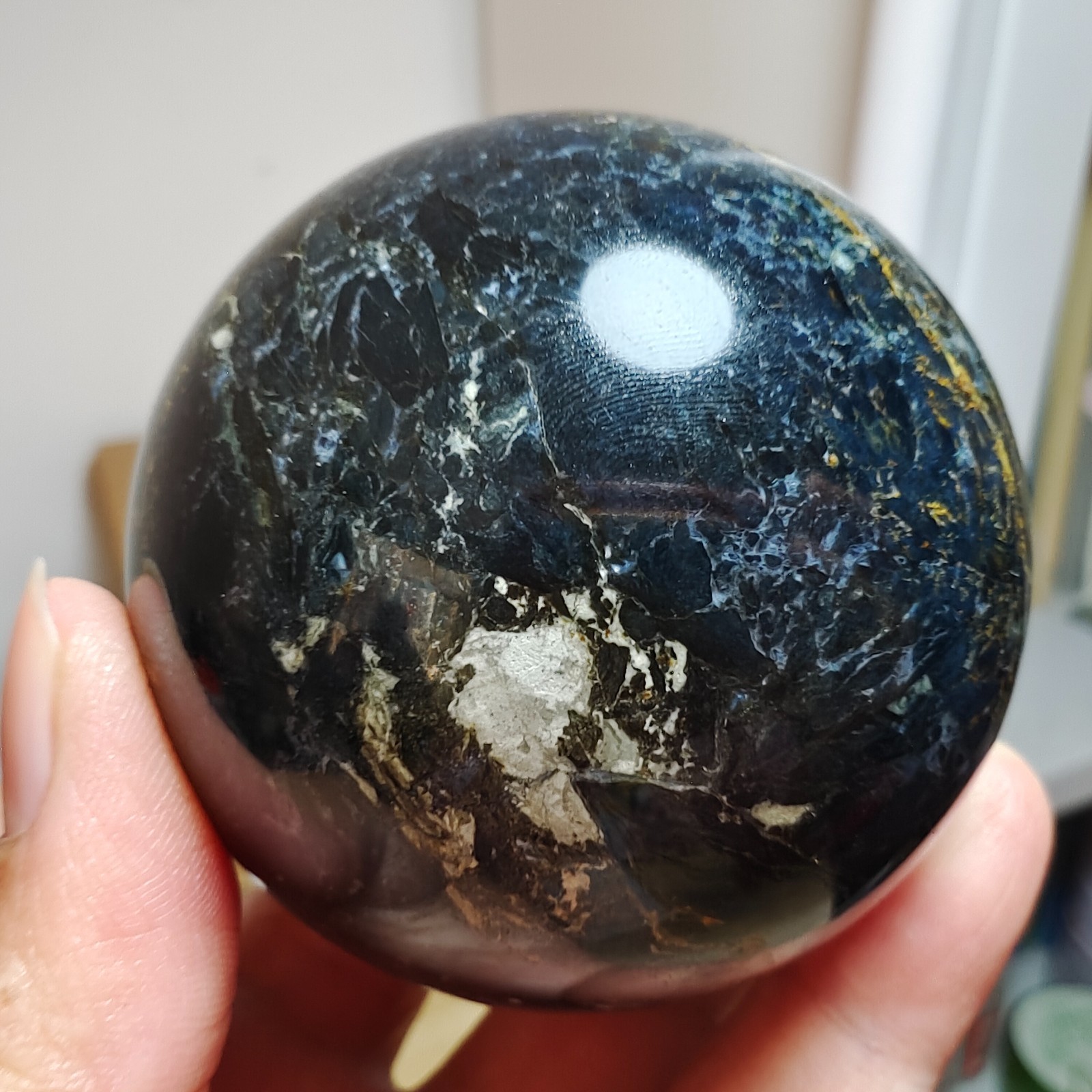 290g WOW! Natural Rare Pietersite Crystal ball Quartz Sphere Healing
