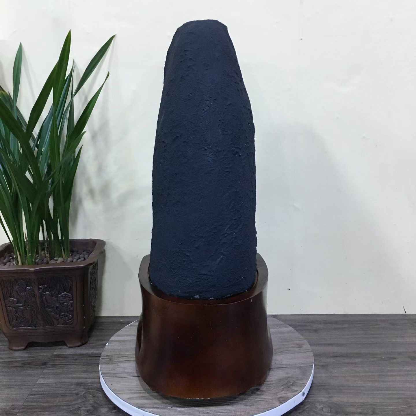 68.6LB Top Natural Amethyst Geode Quartz Crystal Cathedral Healing Decor +Stand
