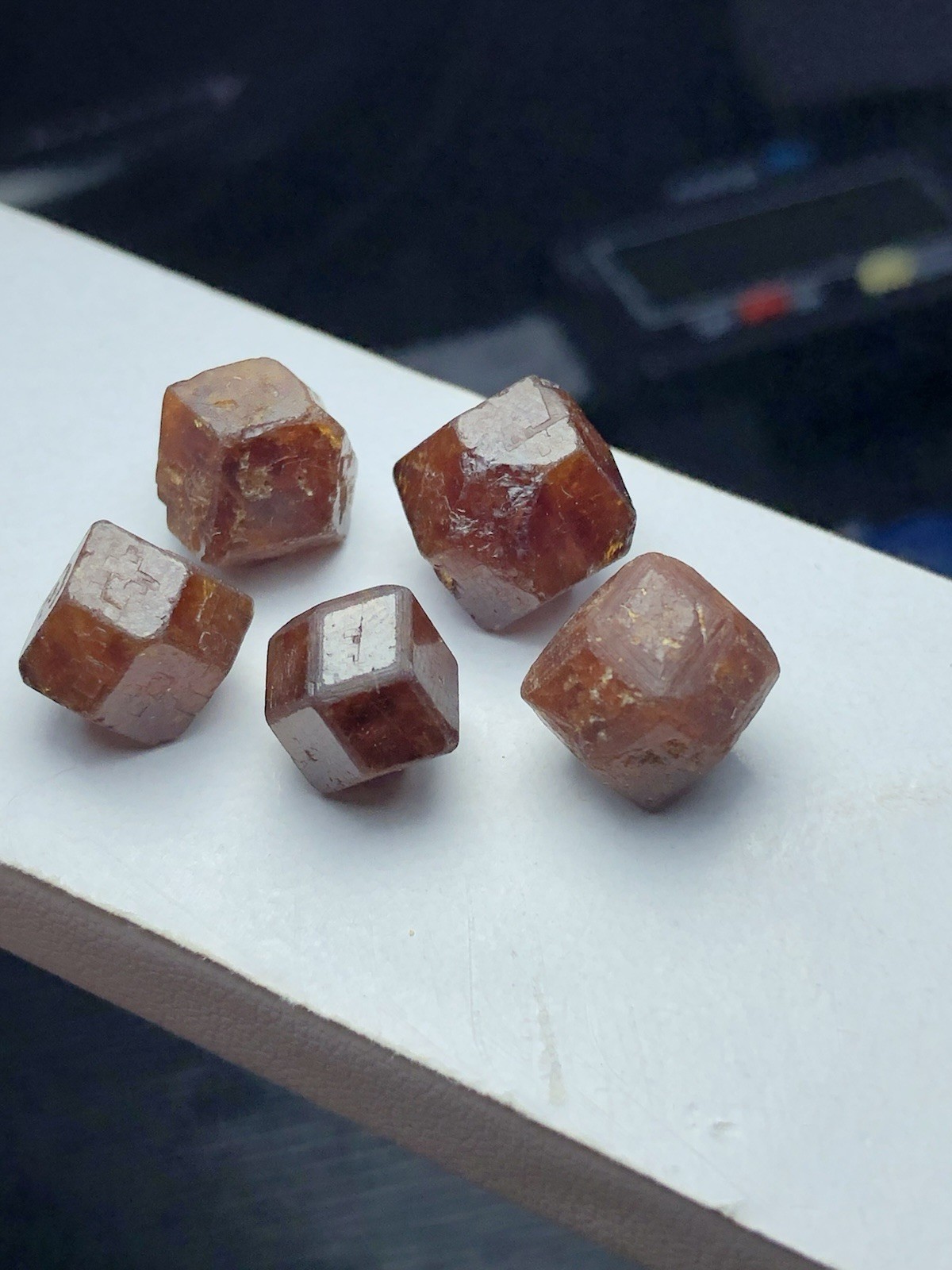 7.0 Grams / 5 Piece / Natural Terminated Andradite Crystals, Collectors Pieces