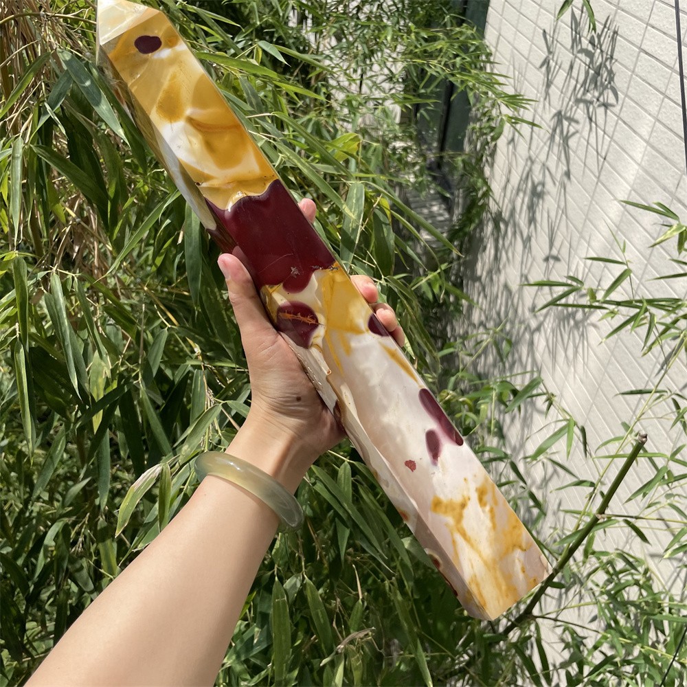 6.3LB 2.5″ Natural Mookaite Jasper Obelisk Quartz Crystal Tower Point Heal Decor