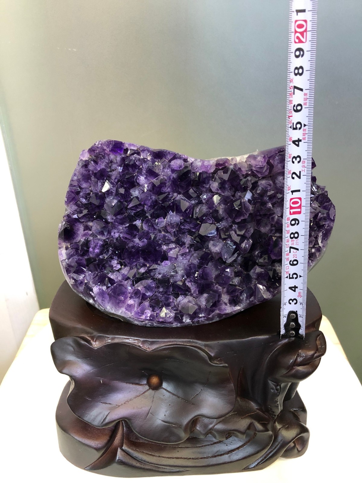 10LB Natural Uruguayan mineral amethyst cluster ornament