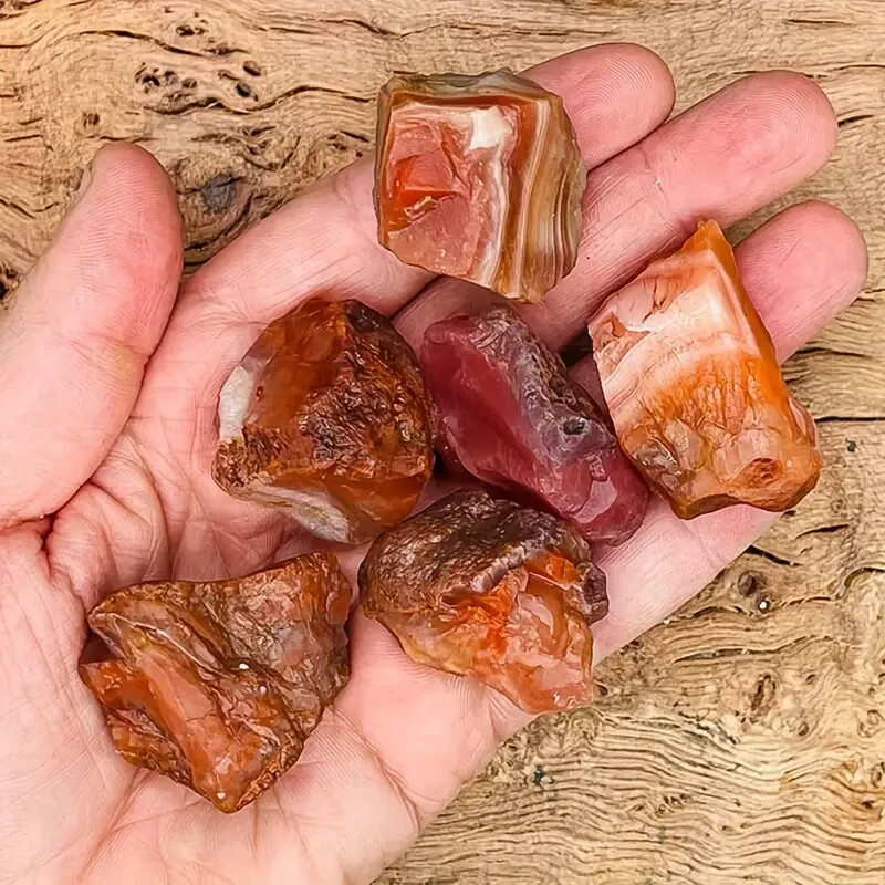 Natural Raw Carnelian Stone Red Agate Healing Gemstone Mineral Specimen Gifts