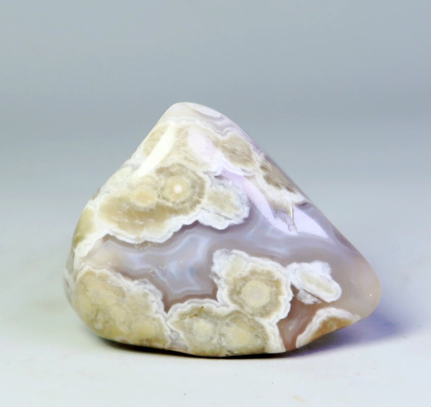 Natural Ocean Jasper Agate Quartz Crystal Round Pendant Reiki Stone Mineral