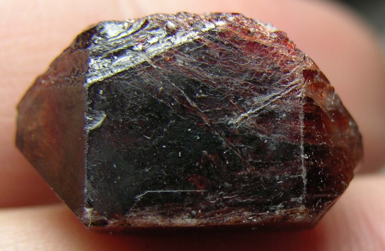#37 Afghanistan 34.35ct Natural Octagonal Brownish Red Zircon Specimen 6.8g 19mm