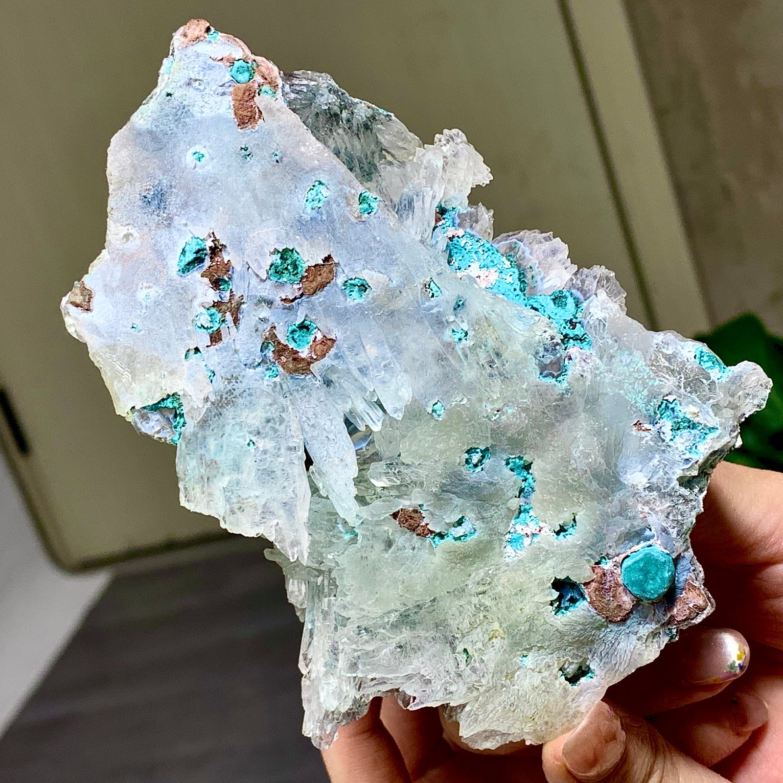 168g Natural Vision Amethyst quartz cluster crystal druzy mineral specimen