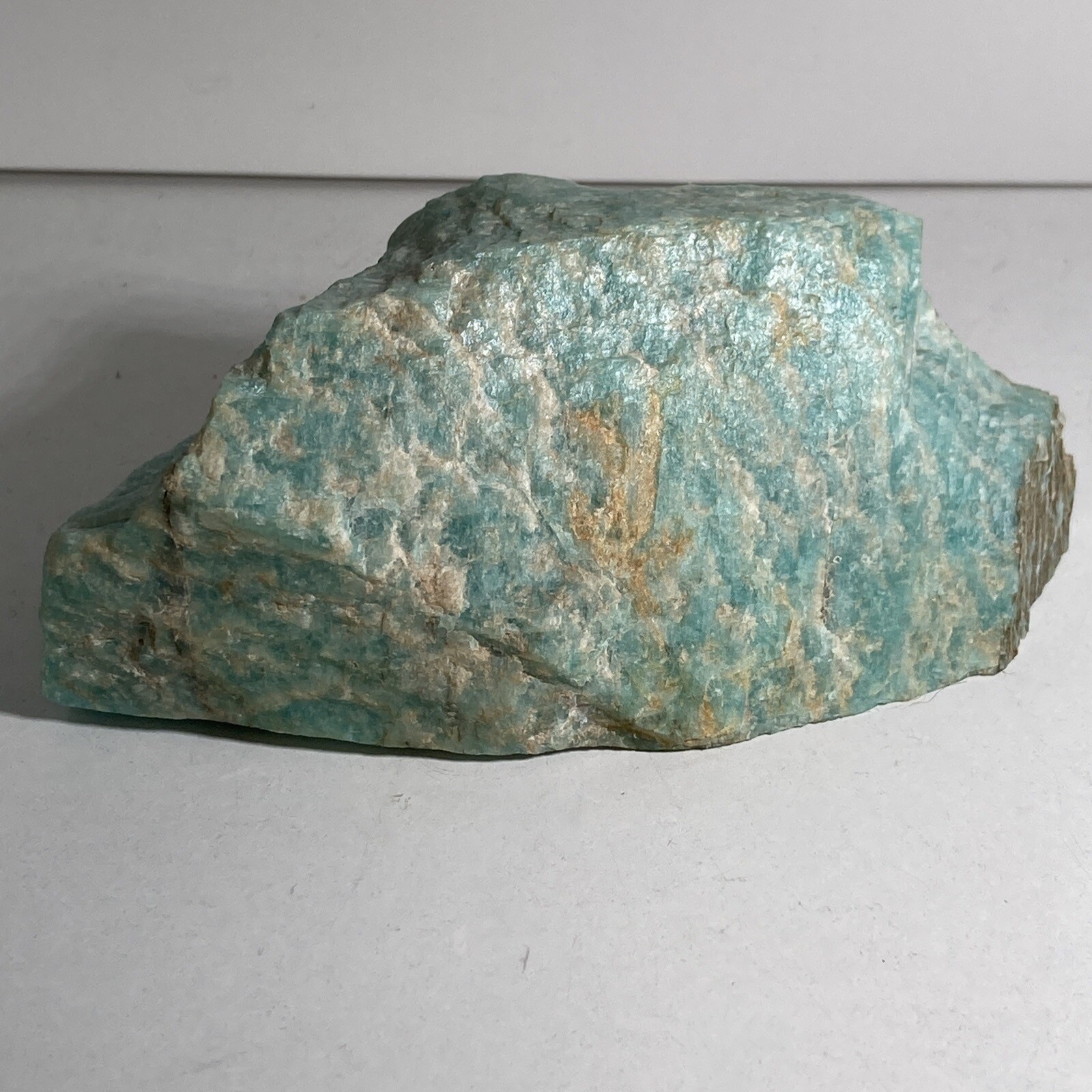 Amazonite Natural Rough Stone 10+ Ounces 4 Inches Long