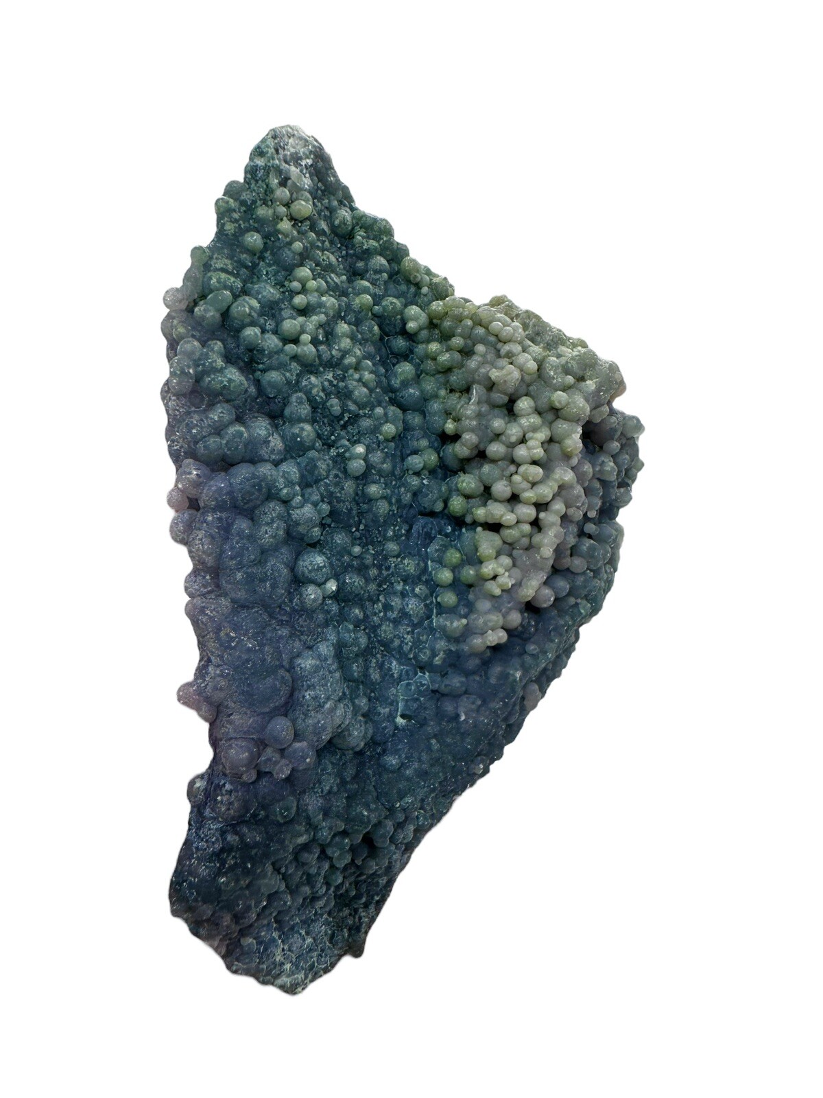Iridescent Blue Grape Agate Cluster Botryoidal Mineral Specimen Chalcedony