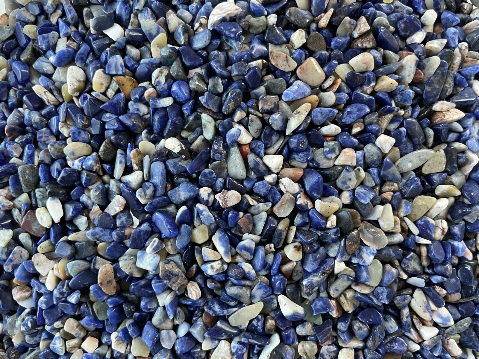 Grade A++ Sodalite Semi Tumbled Gemstone Mini Chips 6 -12mm,Wholesale Bulk Lot