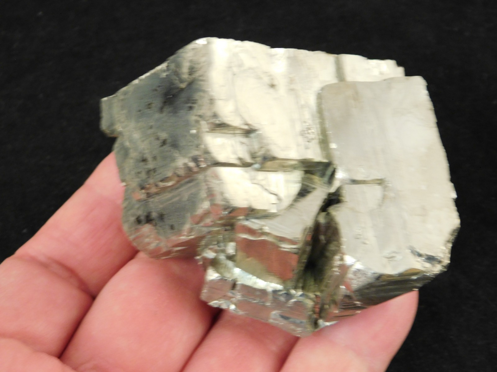 LARGER! 100% Natural PYRITE Crystal CUBE Cluster Huanzala Mine Peru 318gr