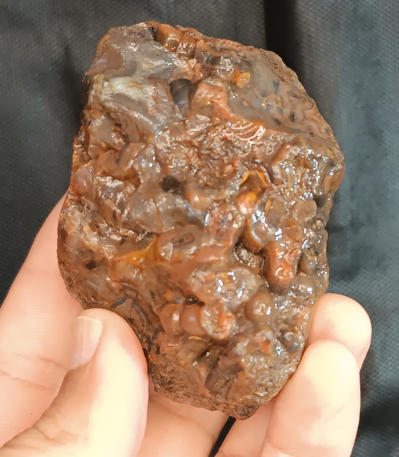 305g/0.67lb uncut turkish agate stone rough, gemstone, customs duty included