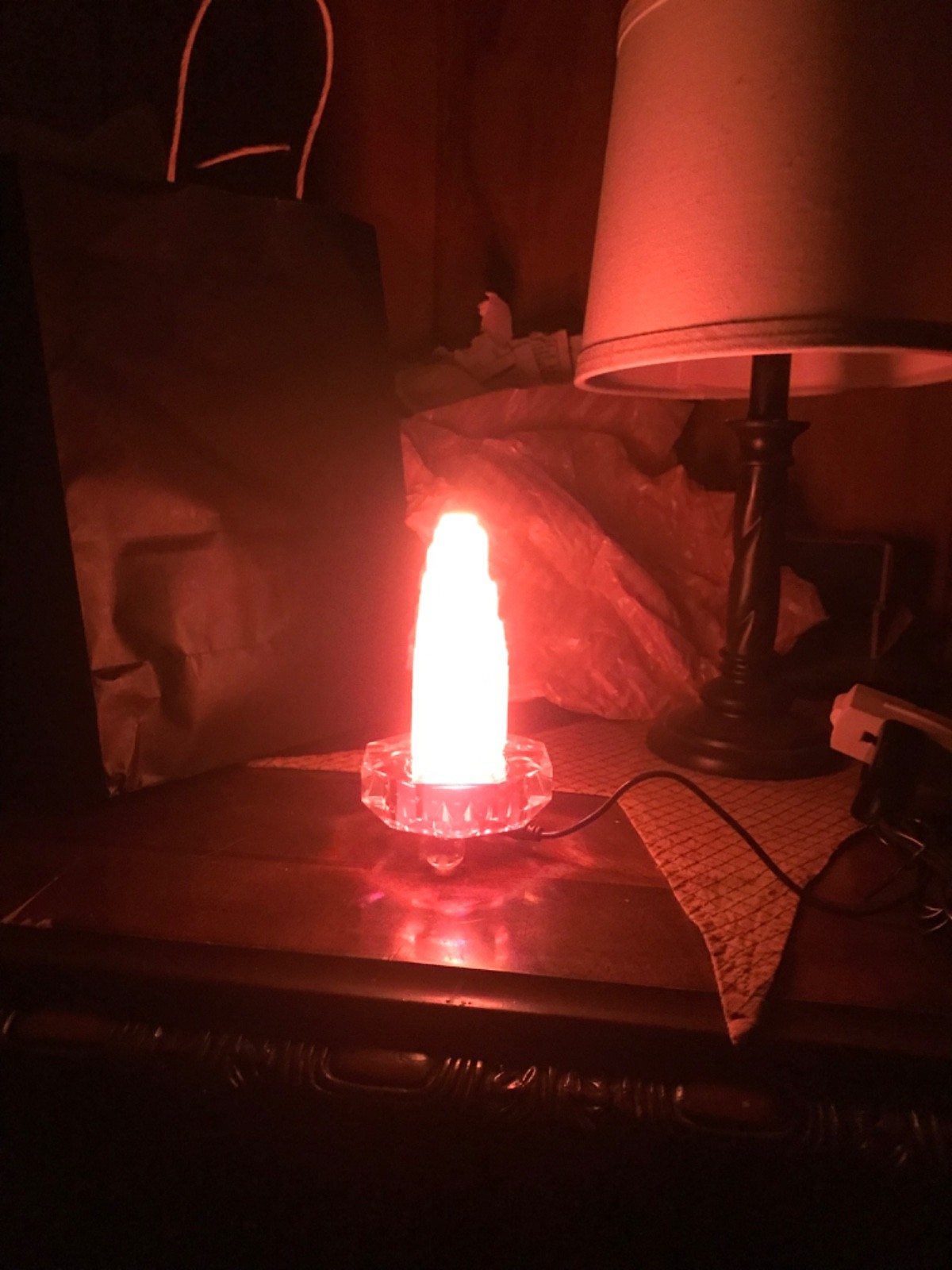 selenite multiple color quarts crystal lamp