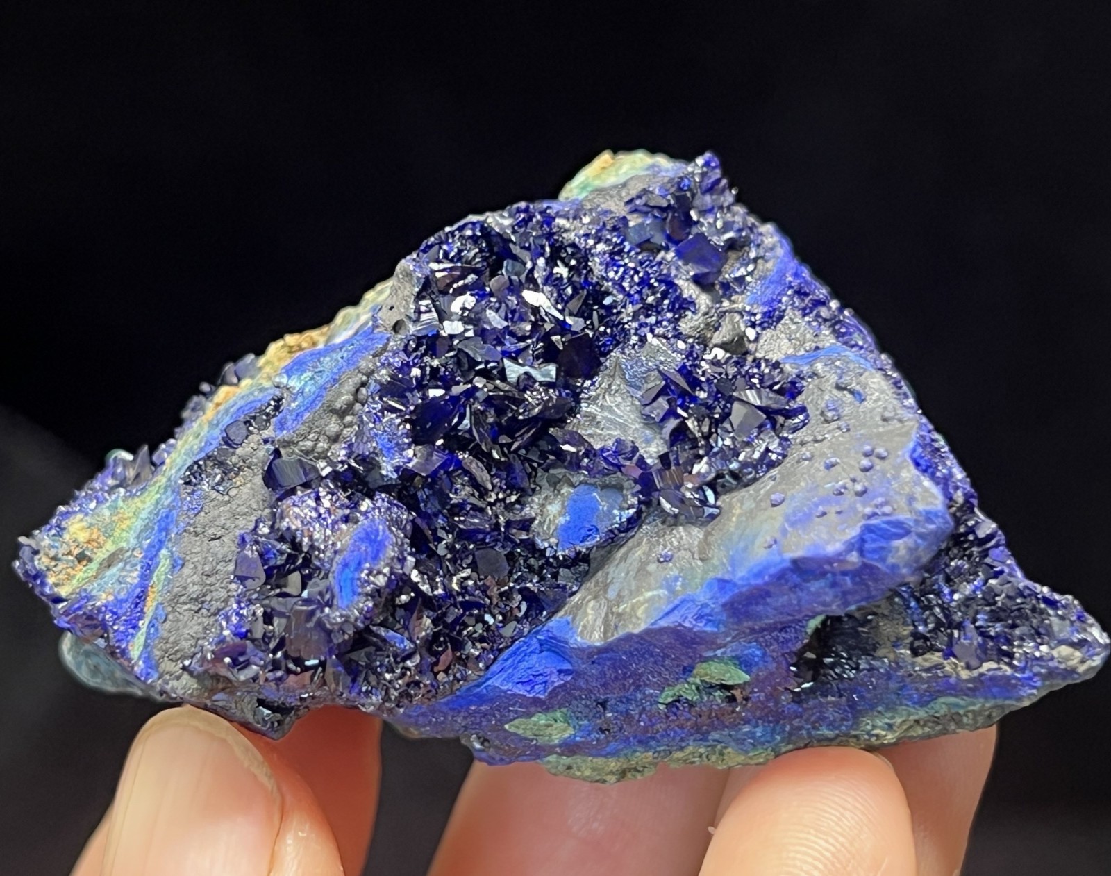 47mm SPARKLING blue Azurite with Green Malachite, Natural Mineral Specimen