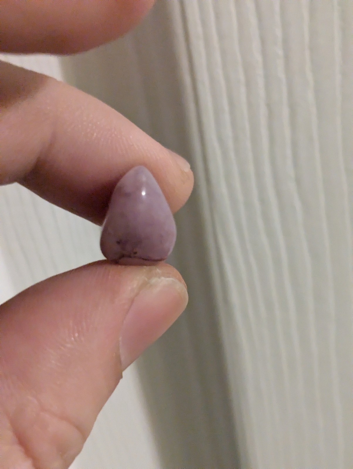 Small Light Purple/Lilac Tumbled Stone Likely From My 25-30 Year Old Collection