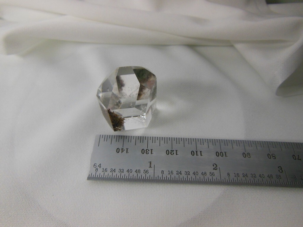 Natural Quartz Crystal / Clear Standup / Chlorite Crystals Inside “Moss Look”