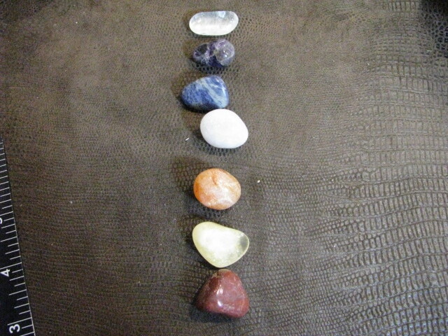 *YOU PICK *15 CHOICES* NATURAL MEDIUM TUMBLE STONES BY THE ROCK 7 Chakra Healing