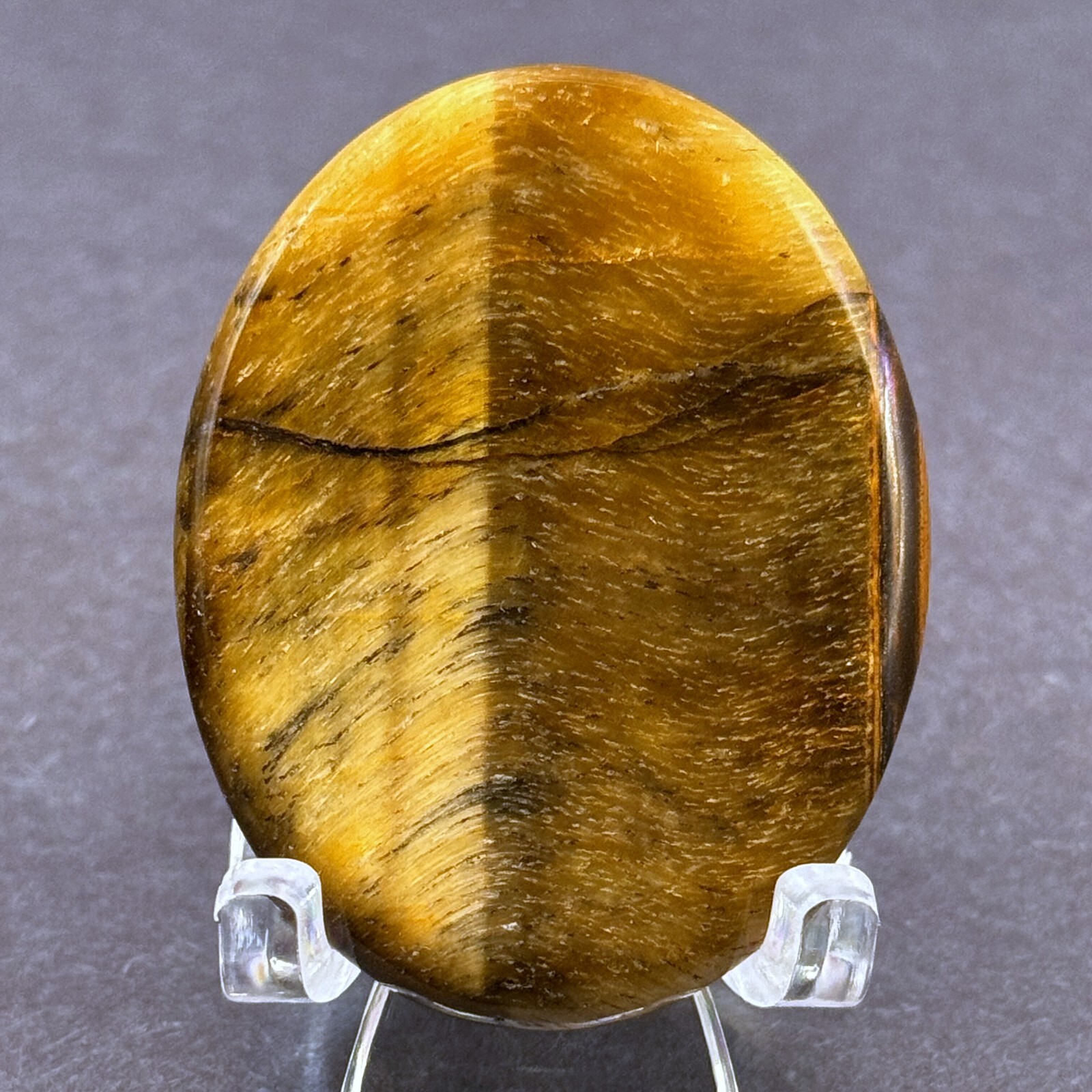 Rumination Stone – Tiger’s Eye – Grounding Confidence Harmony Protection Balance