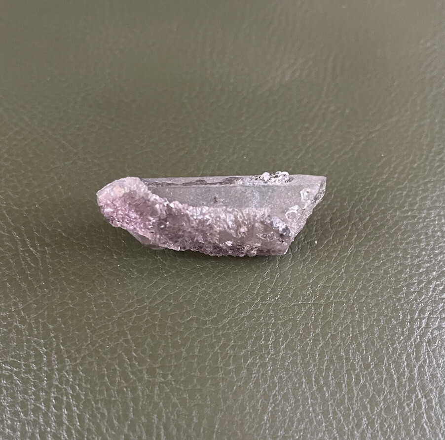Quartz Point With Fluorite From Inner Mongolia