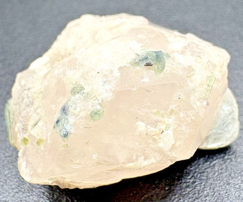 Natural Blue Green Tourmaline Crystals in White Matrix Specimen Afghanistan