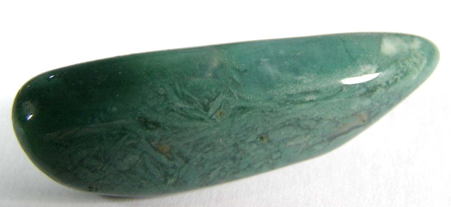 SUPERB MTOROLITE POLISHED MINI-WAND – 4.7 x 1.5 cms 12.57 gms Chrome Chalcedony