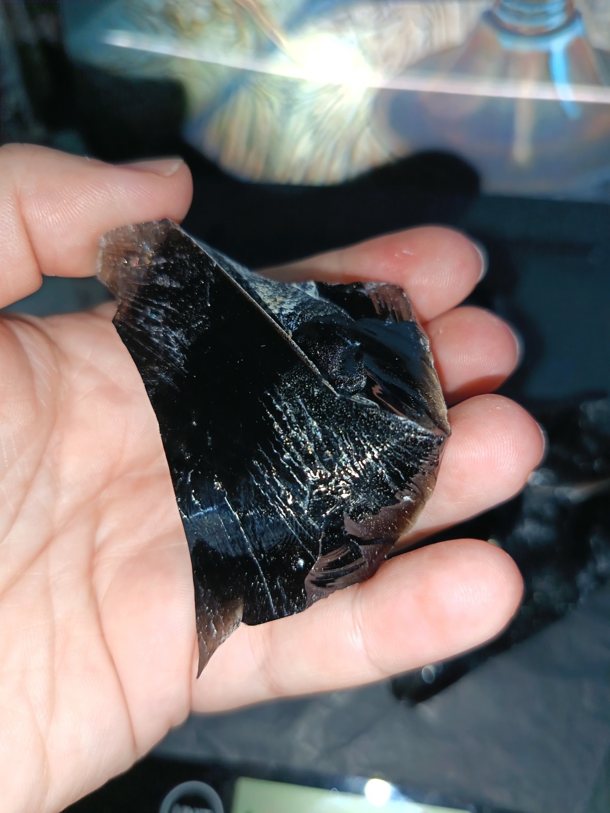 Smokey Ice Obsidian Rough Raw Crystal Piece 50-100g